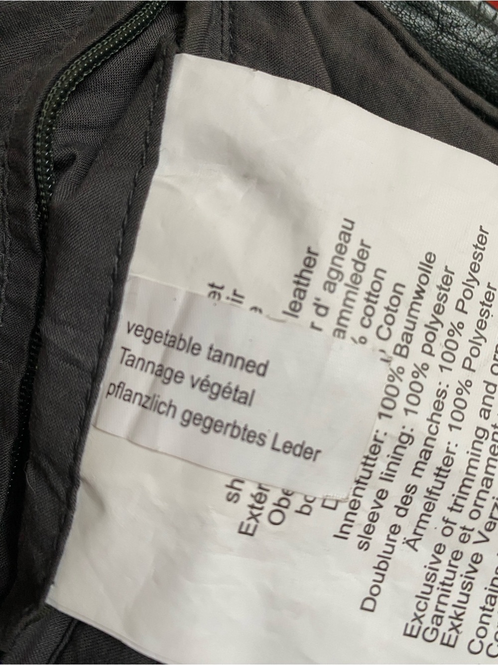 Mauritius Wild 2 RF Black Leather Moto Jacket with Zip Details - Picture 13 of 16